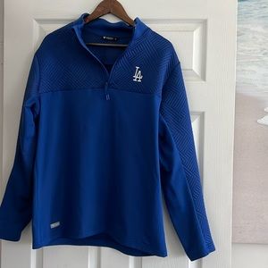 Men’s LA Dodgers Levelwear size Large blue quarter zip long sleeve
